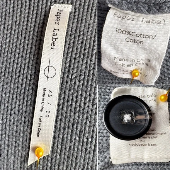 Paper Label Cardigan - Picture 7 of 12